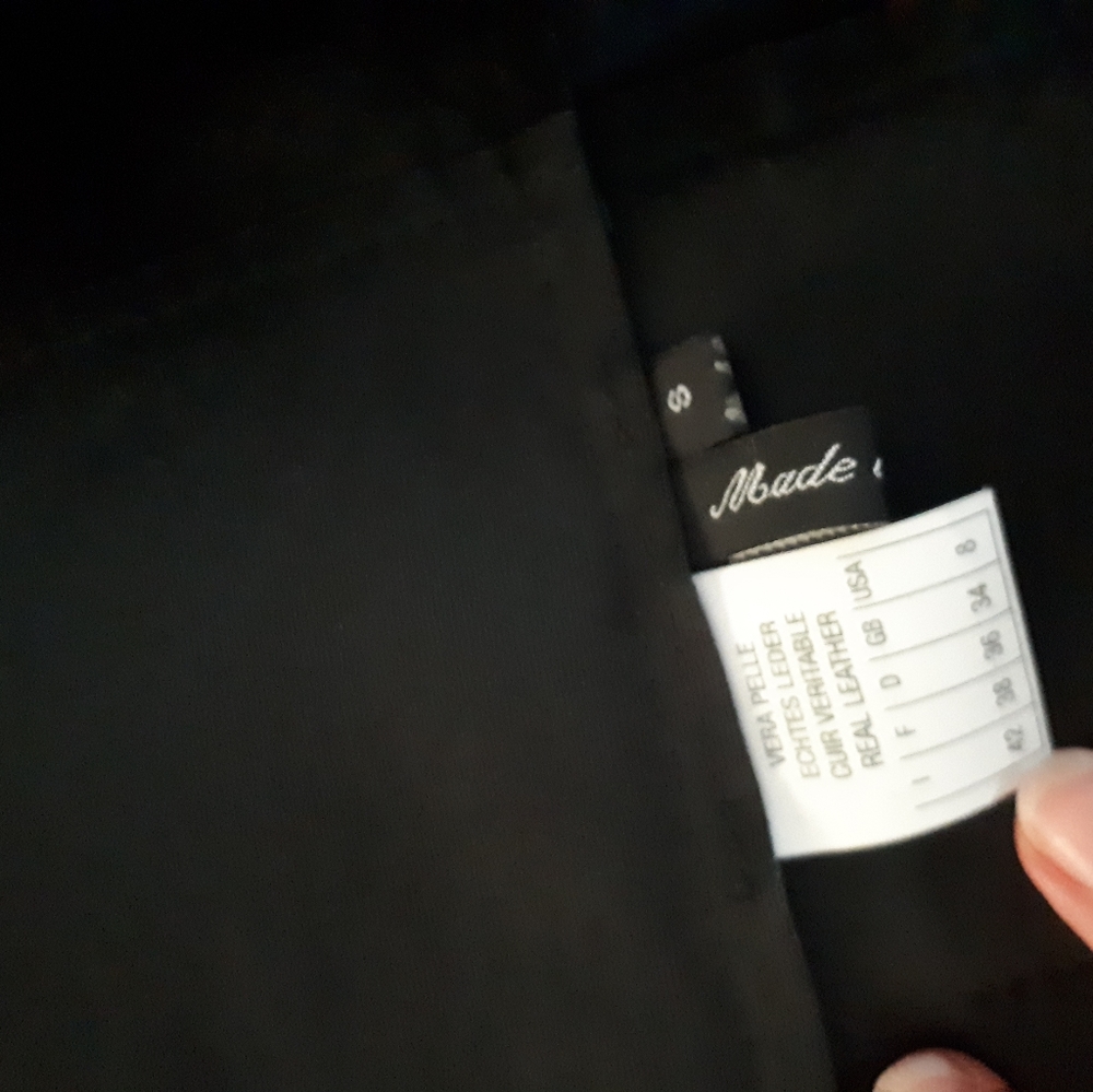 Montereggi black leather jacket - Picture 4 of 10
